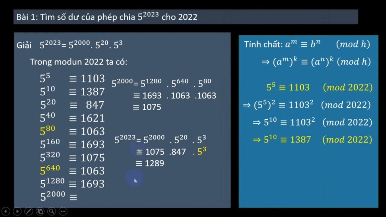 Cách tìm số dư của phép chia nhanh nhất Gallery 1