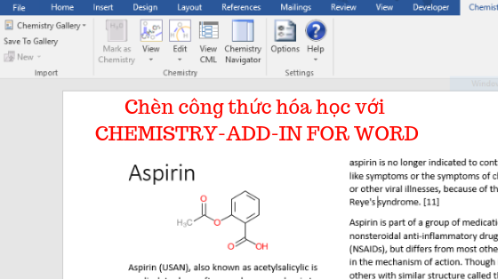 Vẽ Công Thức Hóa Học Trong Word Gallery 2