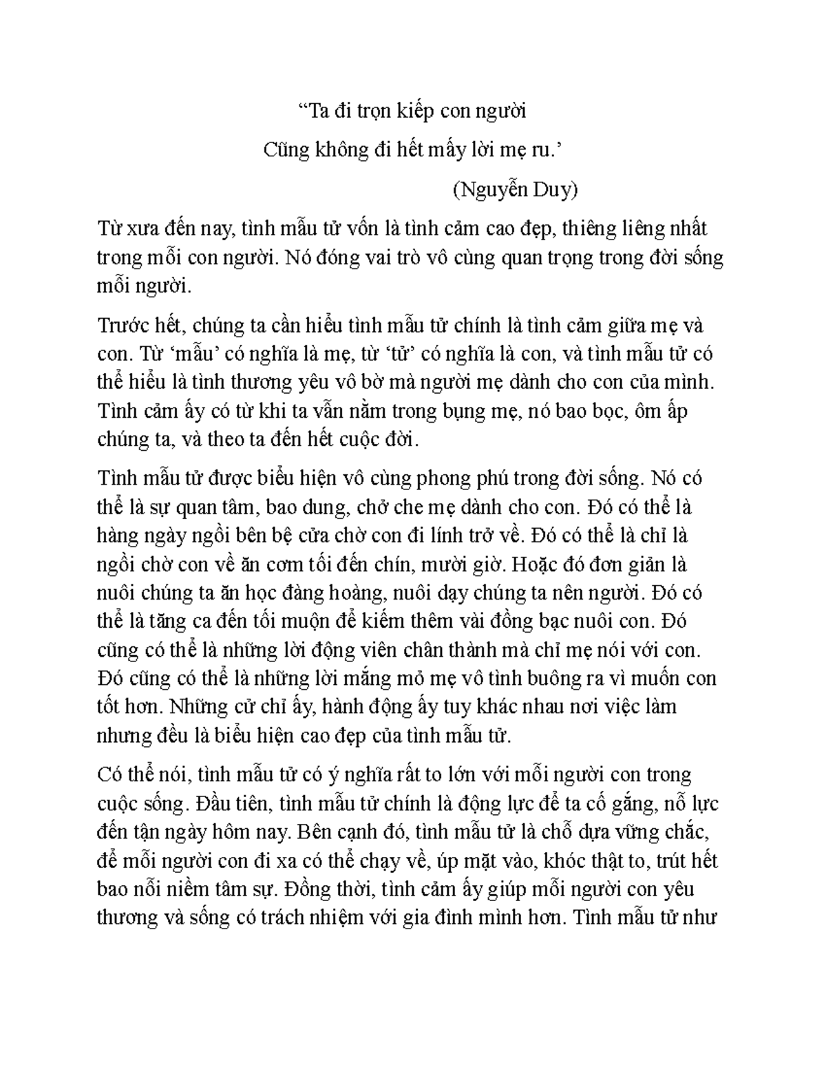 Tình mẫu tử thiêng liêng và bất diệt Gallery 1