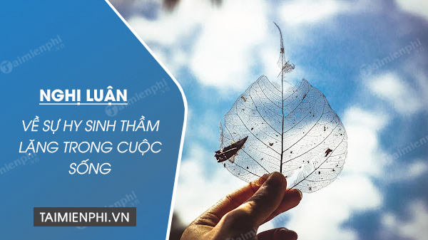 Sự Hy Sinh Thầm Lặng Trong Cuộc Sống