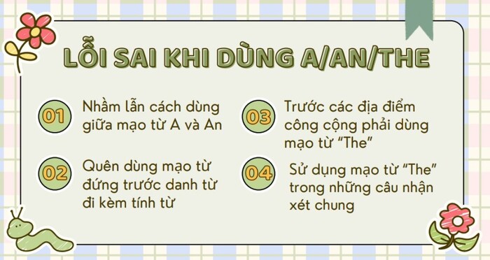 Phân biệt cách sử dụng mạo từ The, A, An trong tiếng Anh Gallery 2