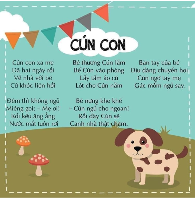 Vì Sao Cún Con Phải Xa Mẹ Trong Bài Thơ Cún Con? Gallery 1