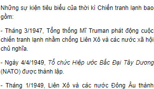 Những Sự Kiện Quan Trọng Trong Chiến Tranh Lạnh (1947-1989)