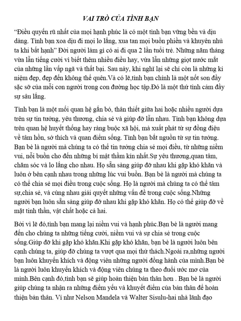 Vai trò của tình bạn trong cuộc sống con người Gallery 2