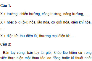 Sự Phát Triển Từ Vựng (Tiếp Theo Ngắn Nhất)