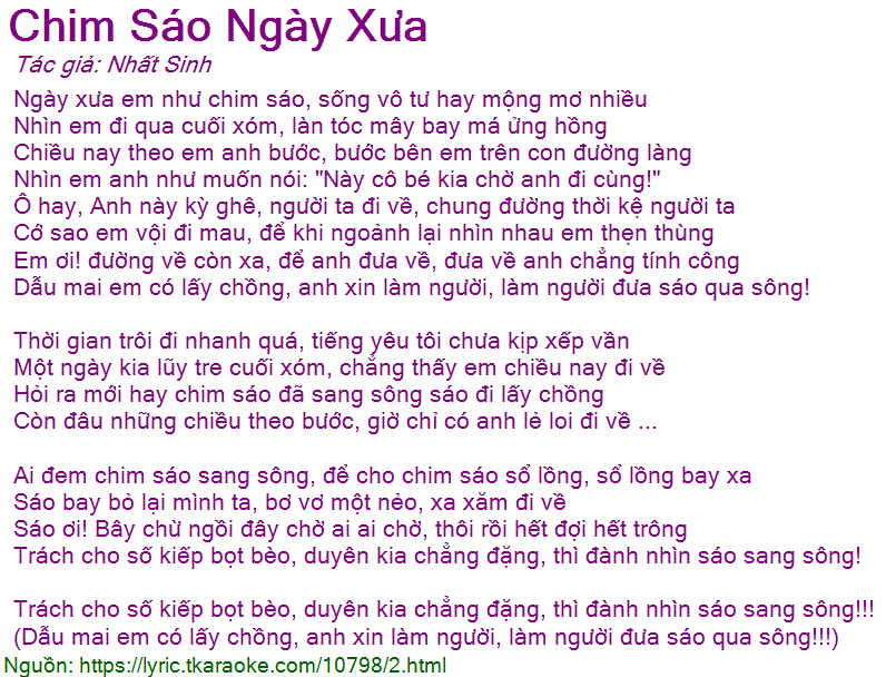 Chim Sao Ngày Xưa Gallery 2