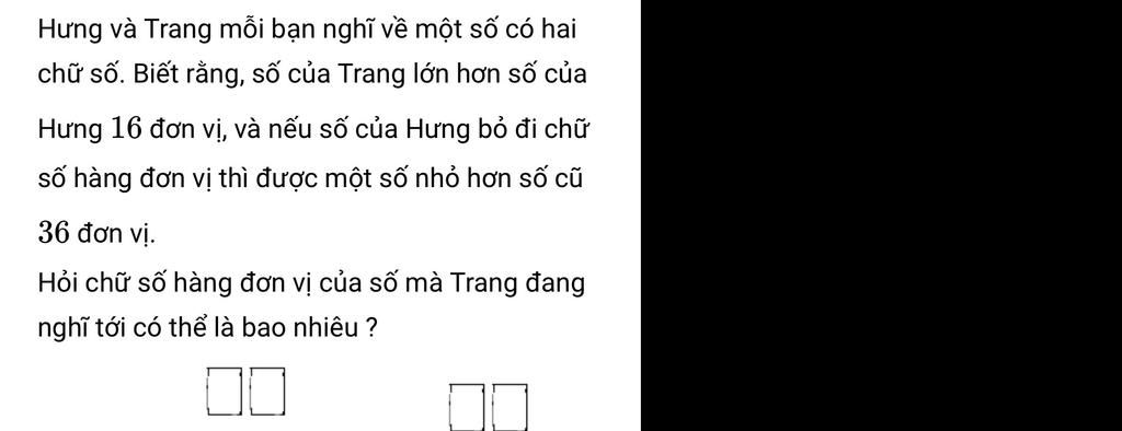 Hưng và Trang mỗi bạn nghĩ về một số có hai chữ số Gallery 1