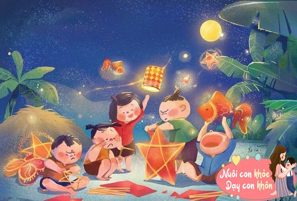 Sự tích Trung thu cho bé: Chú Cuội, chị Hằng và chiếc bánh trung thu