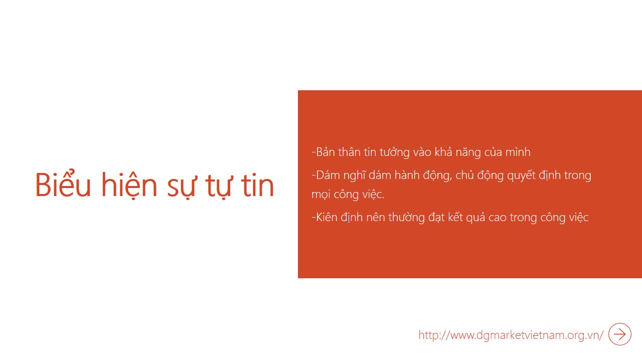 Sự tự tin là gì?