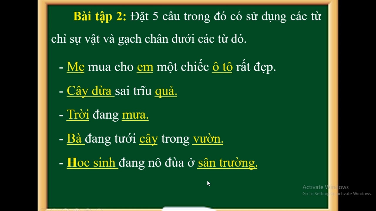 Sự Vật Được So Sánh Là Gì?