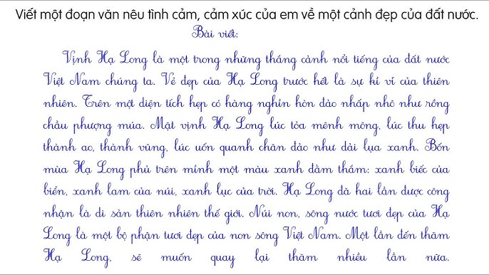 Tả cảnh đẹp ở địa phương em lớp 3