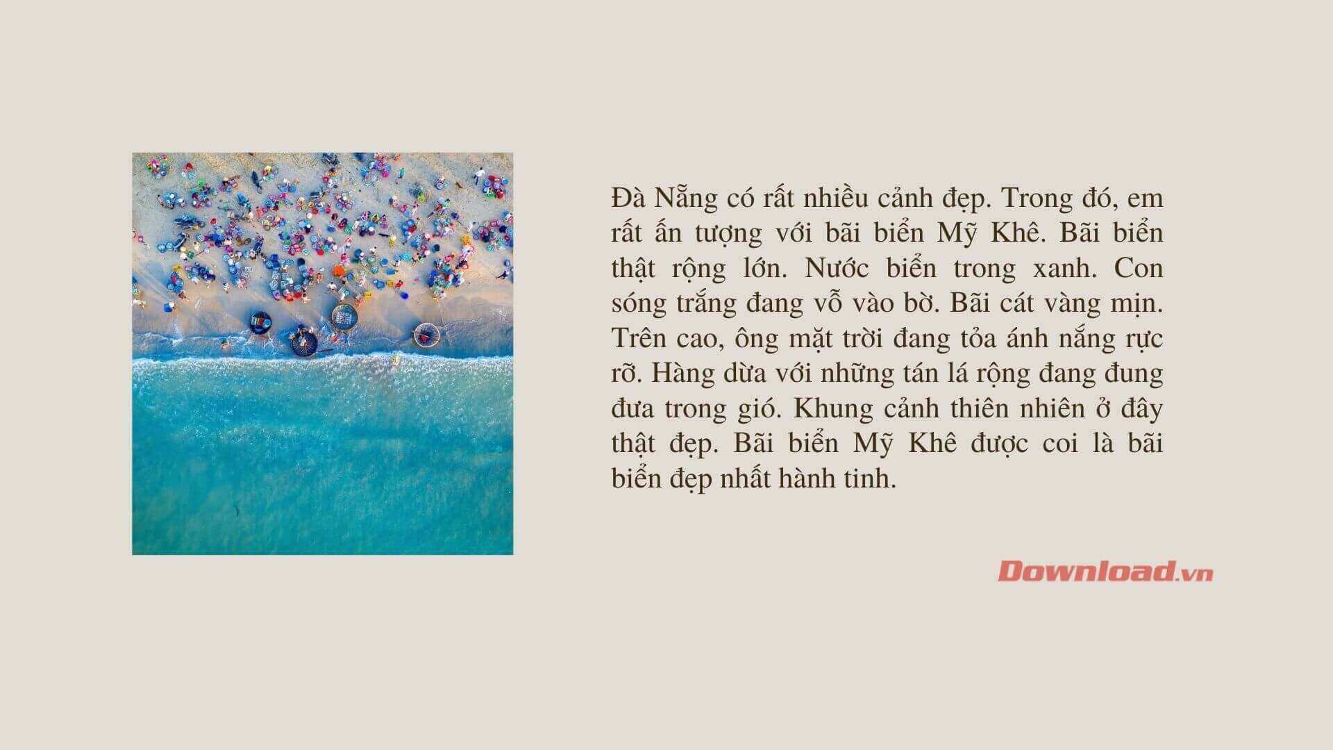 Tả Cảnh Thiên Nhiên Ngắn