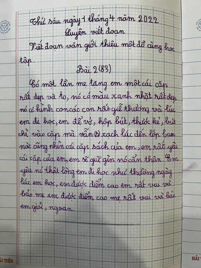 Tả Cặp Lớp 5