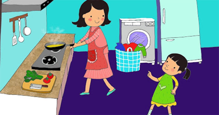 Tả mẹ đang làm việc ngắn gọn lớp 5