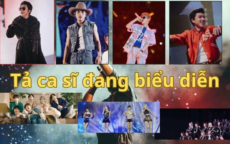 Tả một ca sĩ đang biểu diễn