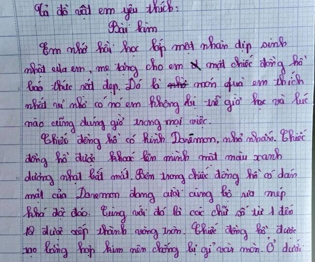 Tả một cái đồng hồ báo thức