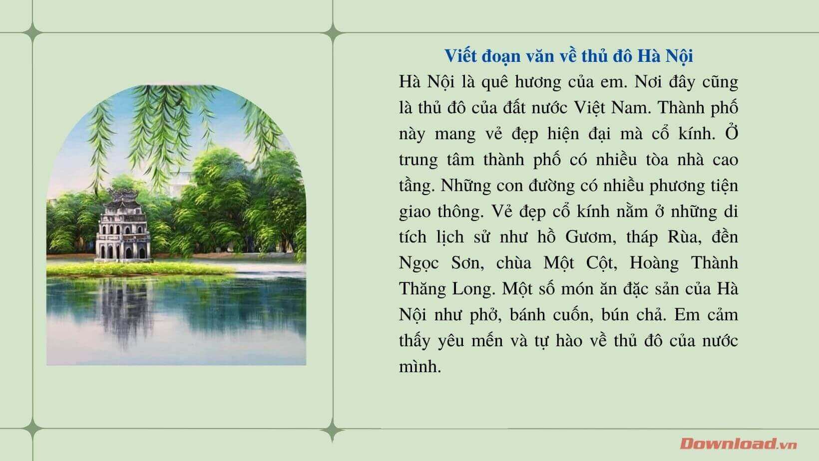 Tả Thành Phố Hà Nội