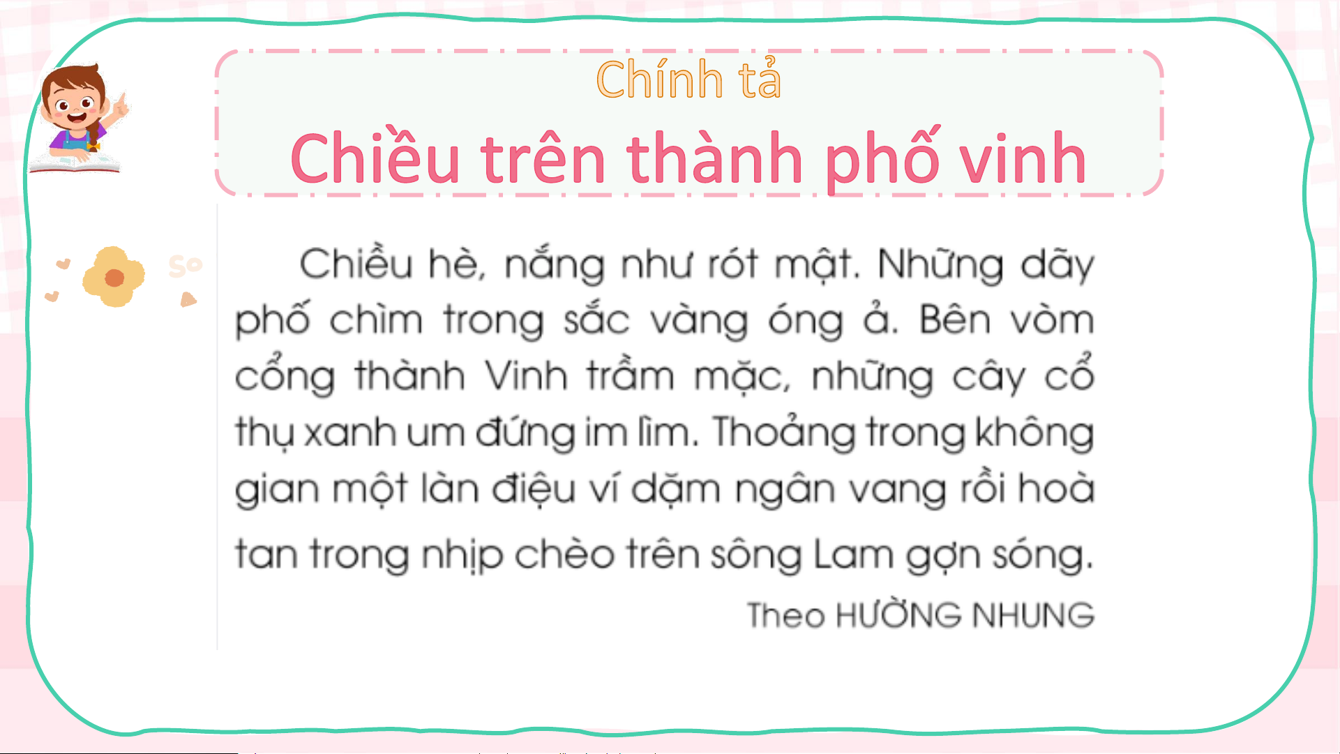 Tả Thành Phố Vinh Lớp 3