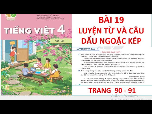 Tác dụng của dấu ngoặc kép lớp 4