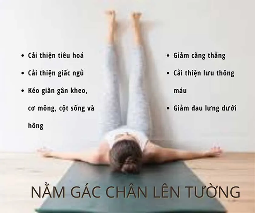 Tác dụng của việc gác chân lên tường