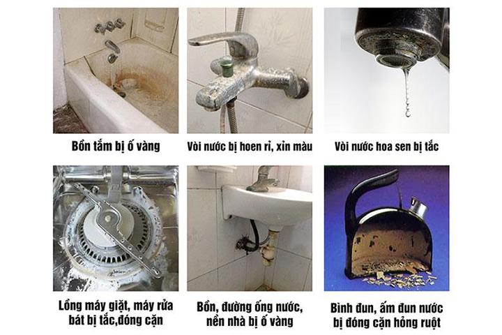 Tác hại của nước cứng hóa 12