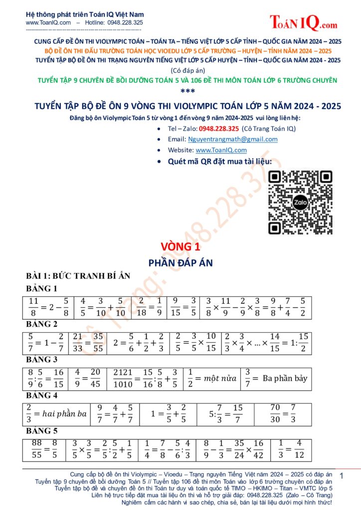 Đề thi Violympic Toán lớp 5 cấp trường Gallery 2