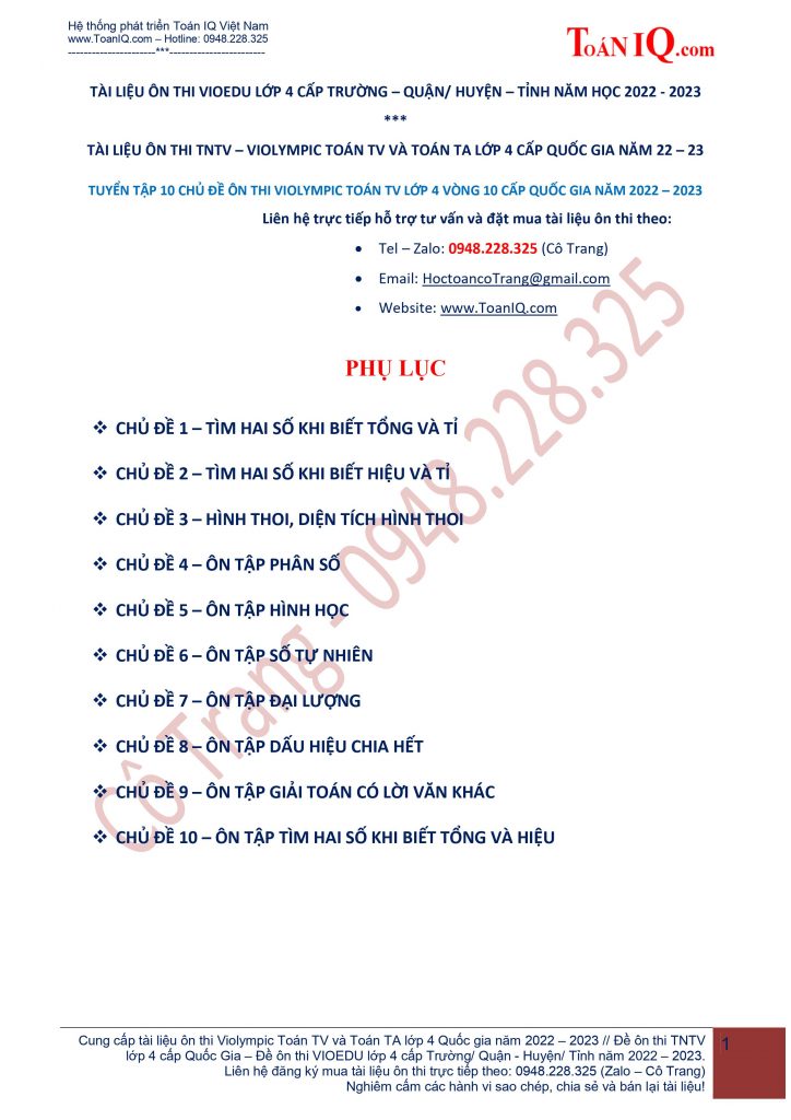 Violympic Toán Lớp 4: Luyện Tập và Nâng Cao Kiến Thức Gallery 2