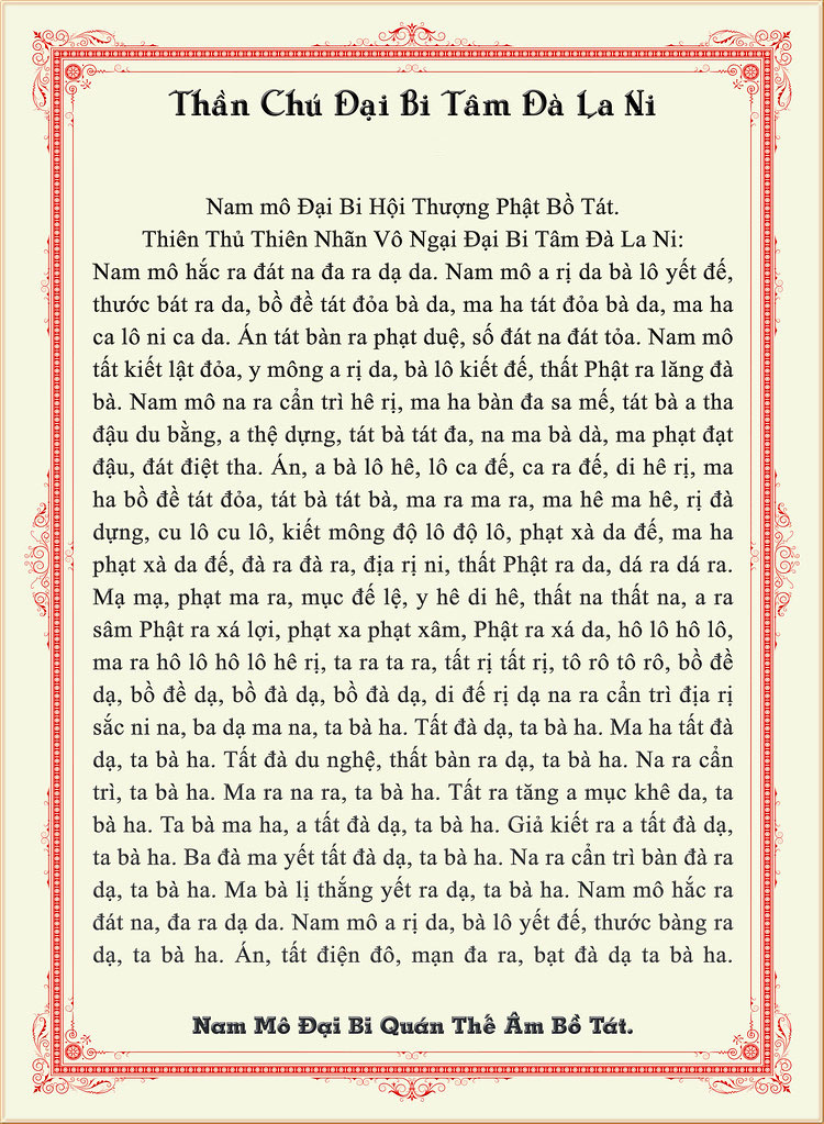Chú Đại Bi 7 Biến 84 Câu Dễ Thuộc Gallery 2