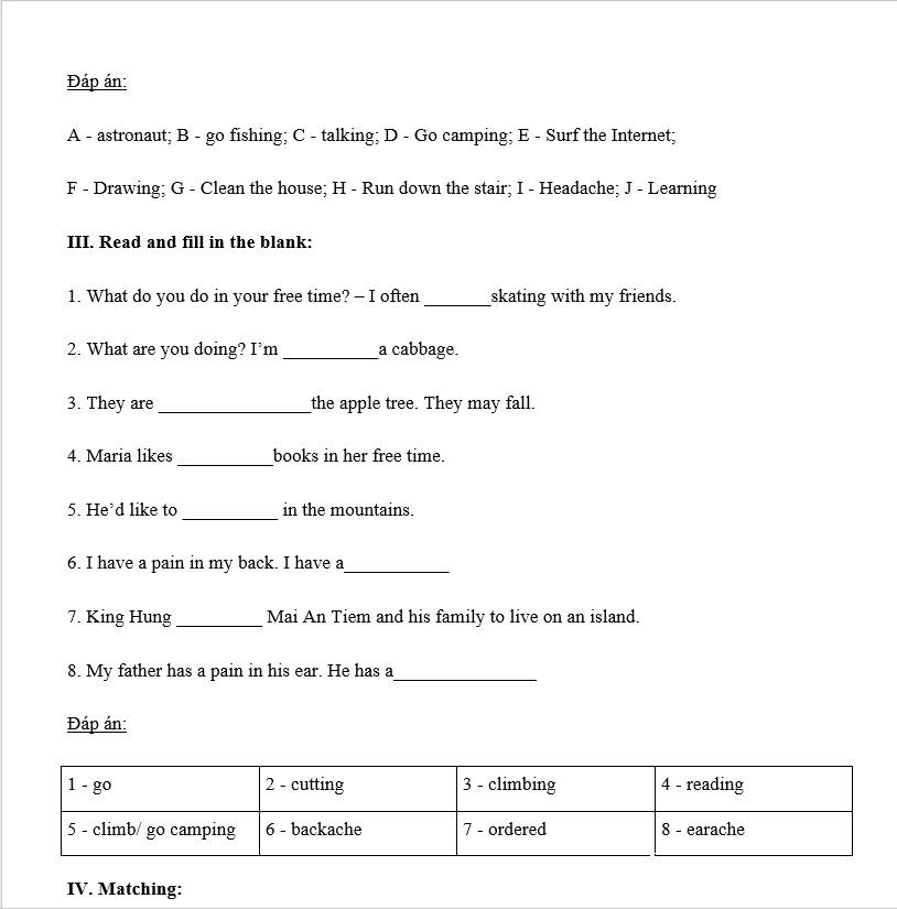 Đề thi giữa học kì 2 Tiếng Anh lớp 5 có file nghe Gallery 2
