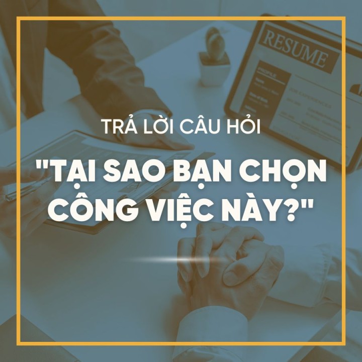 Tại Sao Tôi Chọn Công Việc Này?