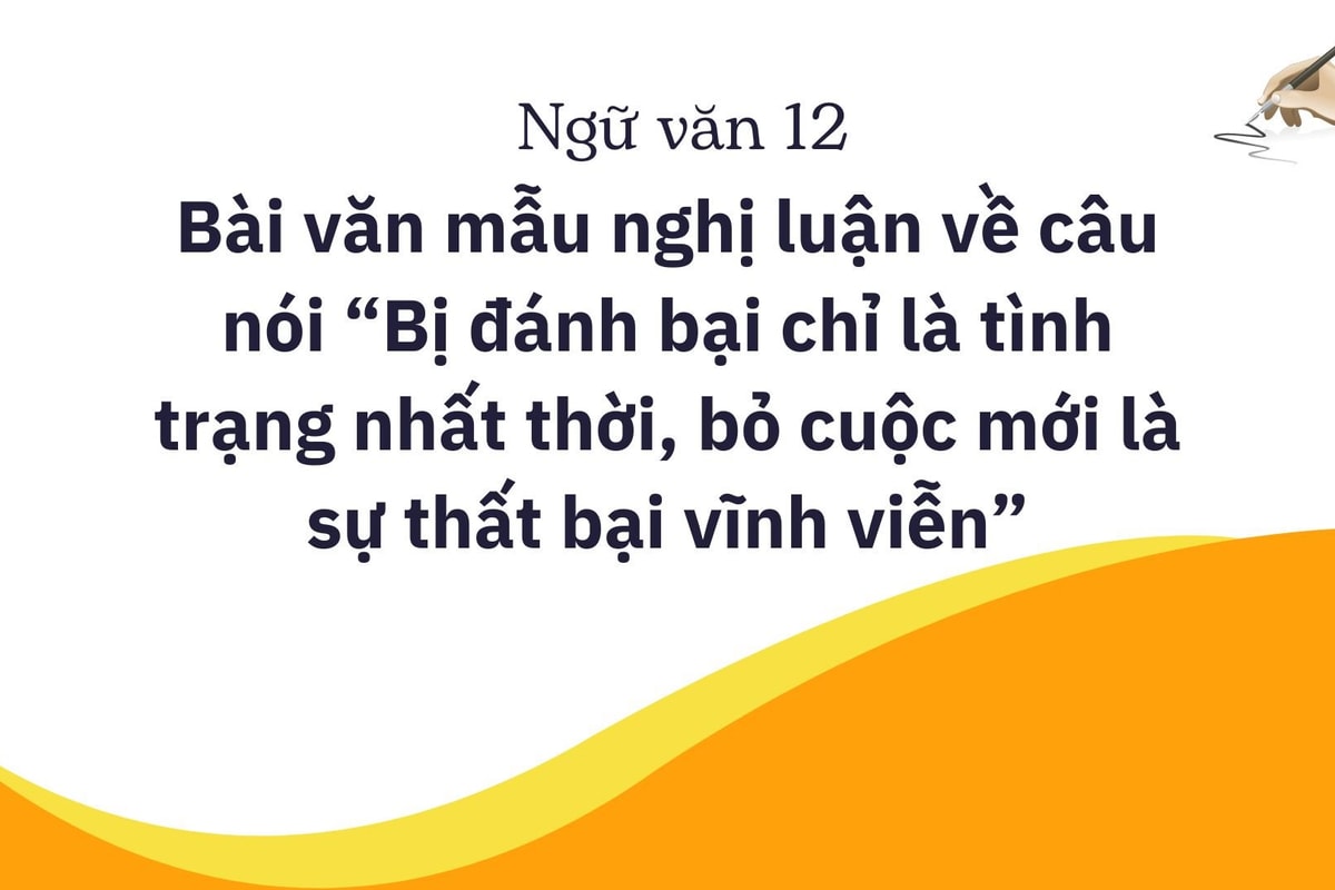 Bị đánh bại chỉ là tình trạng nhất thời, bỏ cuộc mới là sự thất bại vĩnh viễn Gallery 2