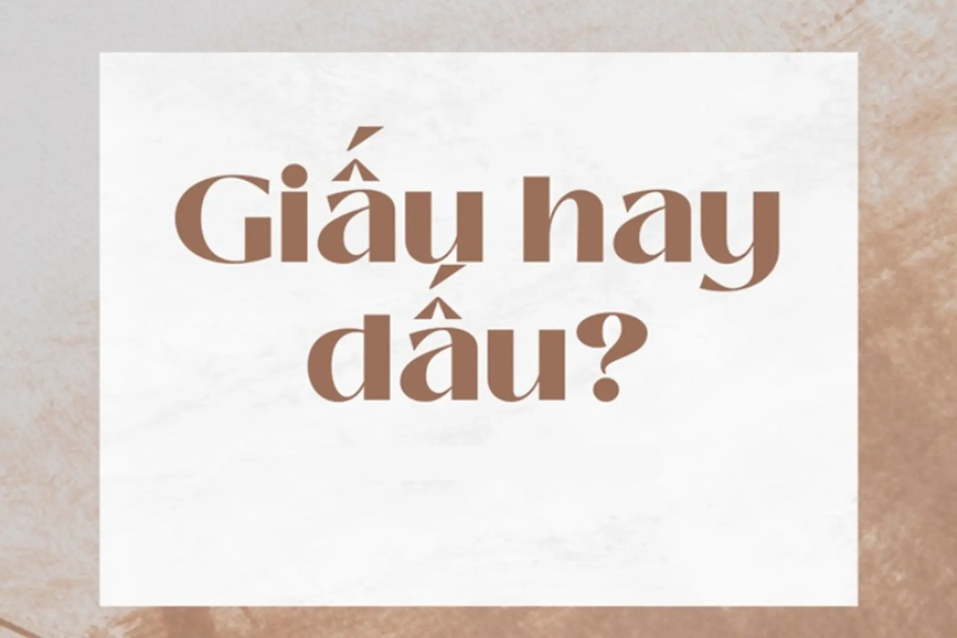 Giấu kĩ hay giấu kỹ? Gallery 1