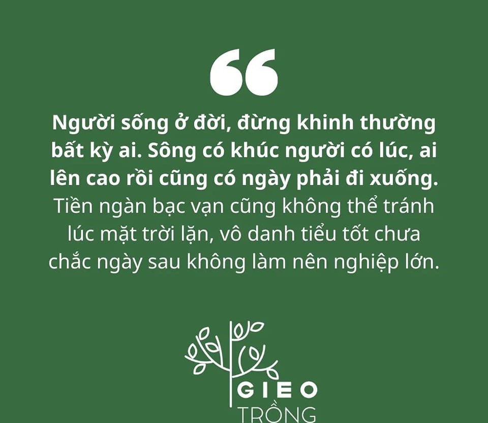 Sống ở đời đừng khinh thường người khác Gallery 1