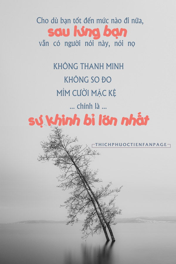 Hãy Sống Tốt Là Đủ – Đừng Quan Tâm Người Khác Nghĩ Gì Về Bạn Gallery 1