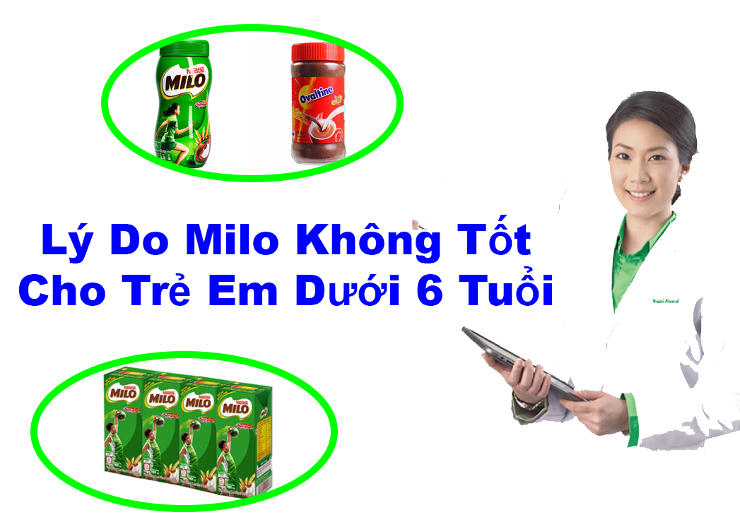 Tại Sao Milo Không Dùng Cho Trẻ Dưới 6 Tuổi?
