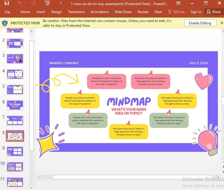 Tải Mẫu Powerpoint Sơ Đồ Tư Duy Đẹp Gallery 1