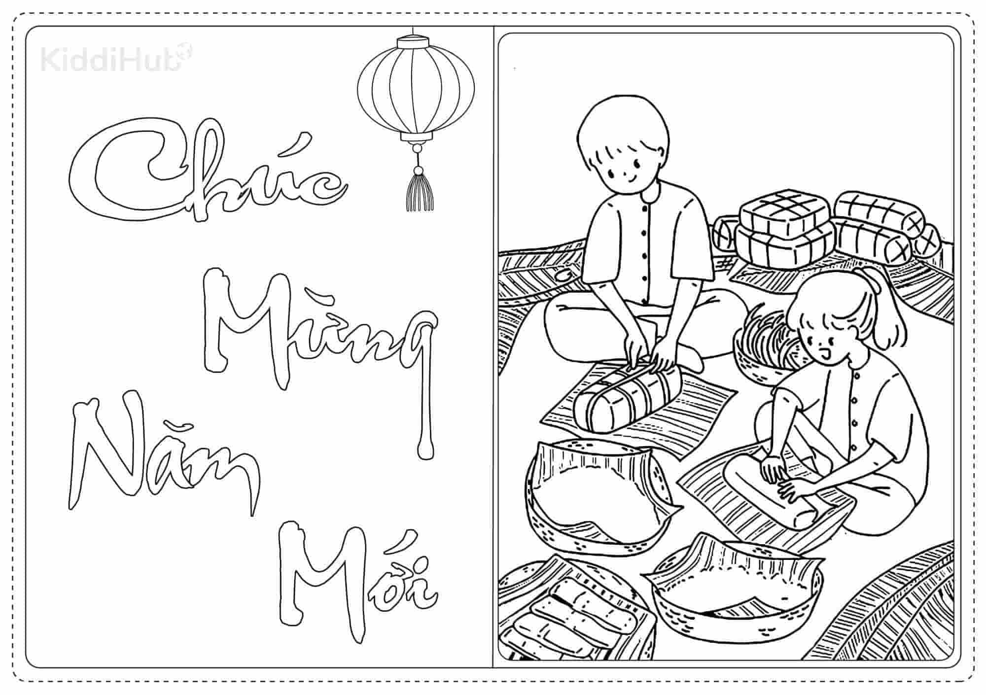 Tô Màu Tranh Tết - Hoạt Động Ý Nghĩa Đón Tết Nguyên Đán Gallery 1