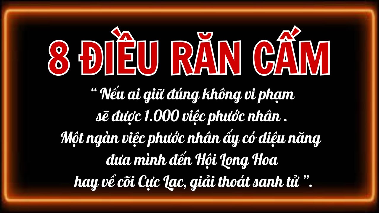 Tám Điều Răn Cấm