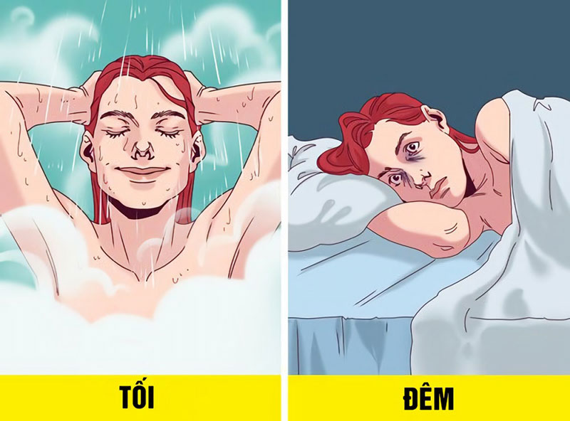 Tắm muộn có sao không?