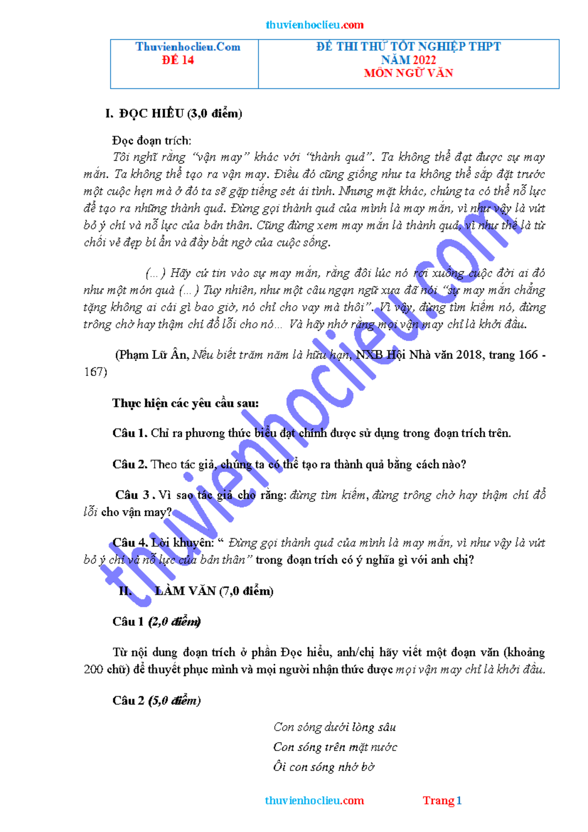 Vận may khác với thành quả Gallery 2