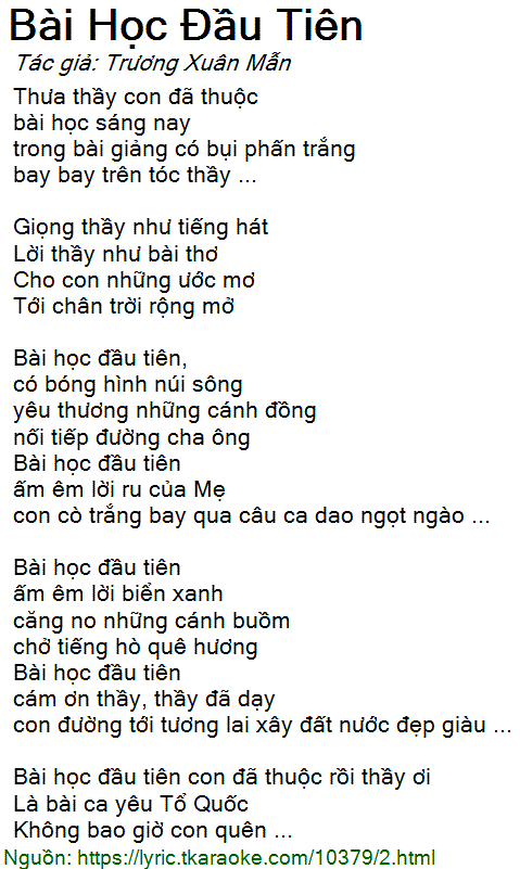 Lời Bài Học Đầu Tiên Gallery 1