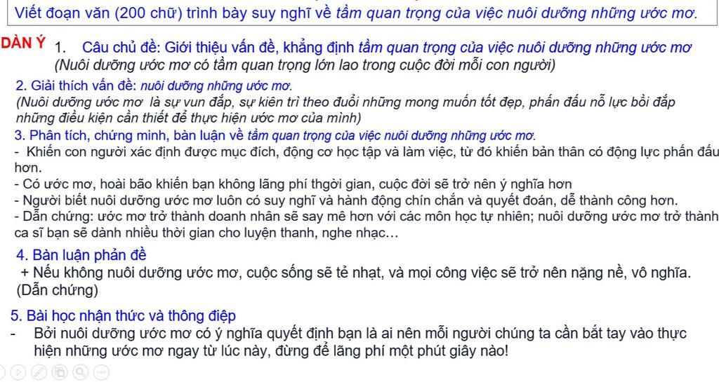 Bài Đọc Về Ước Mơ Lớp 3 Gallery 2