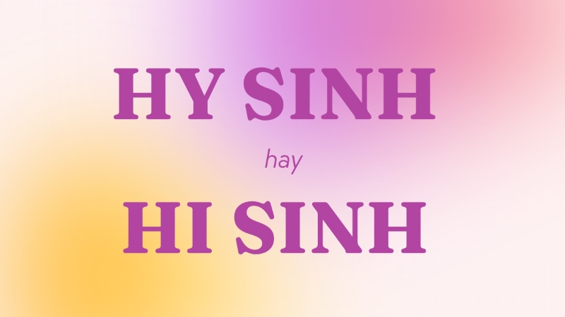 Hi sinh hay hy sinh? Gallery 2