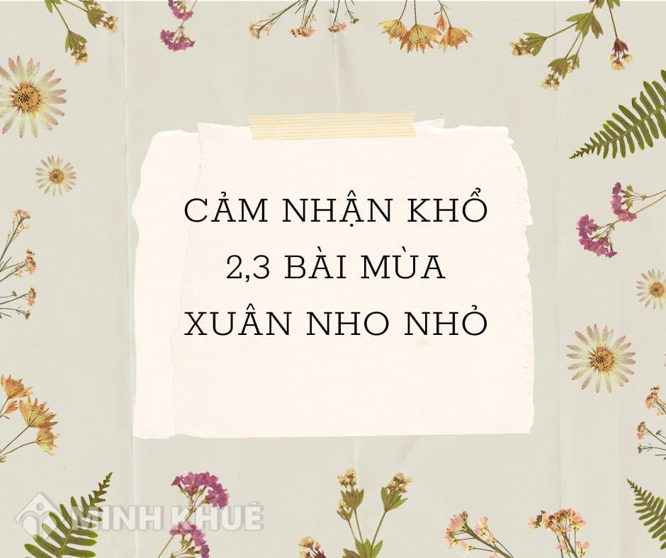 Cảm nhận Mùa xuân nho nhỏ khổ 2, 3 Gallery 1