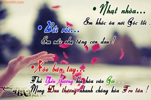 Tan vỡ: Những câu nói hay về tình yêu buồn
