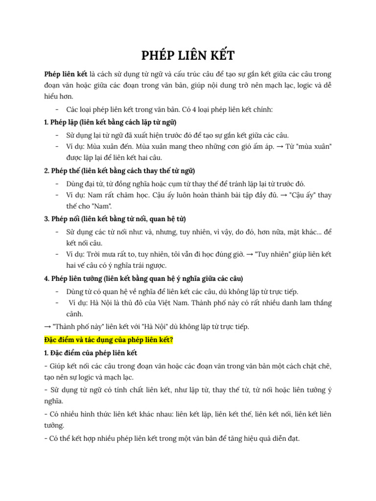 Tác dụng của phép liên kết Gallery 1