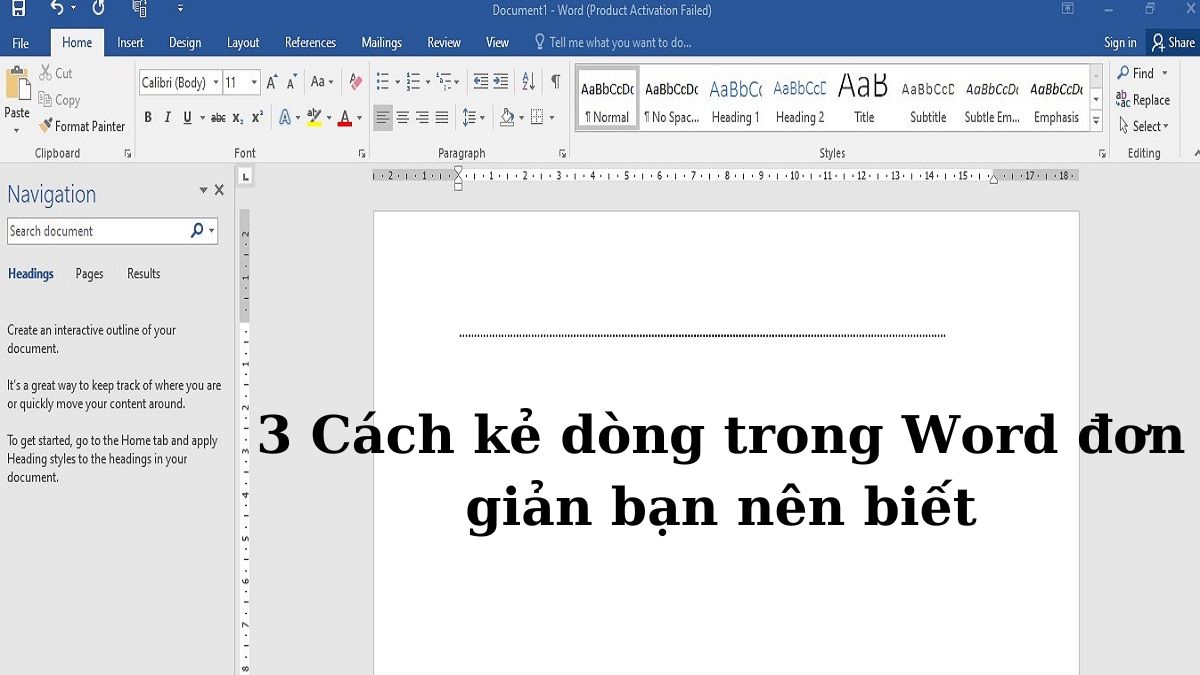 Tạo Đường Kẻ Ngang Trong Word Gallery 1
