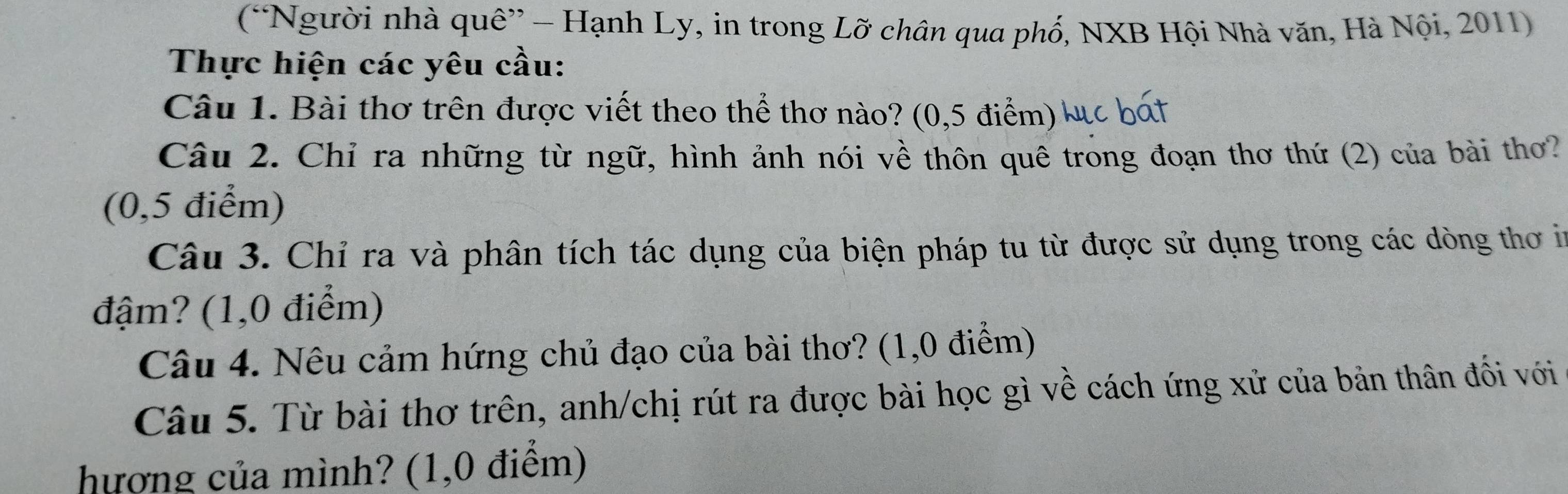 Hiệu quả của từ thuần Việt trong bài thơ Chốn quê Gallery 1