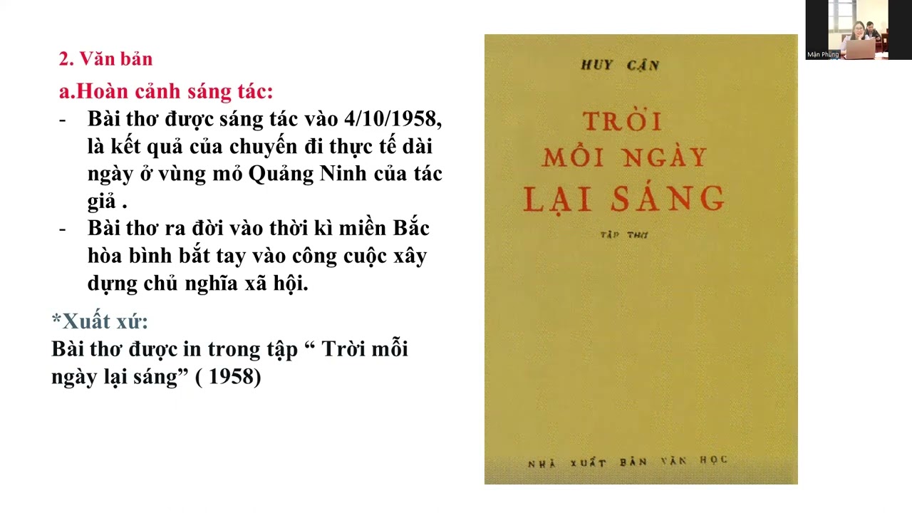 Tập thơ "Trời mỗi ngày lại sáng"