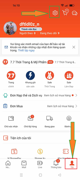 Cách Tắt Thông Báo Trên Shopee Gallery 1
